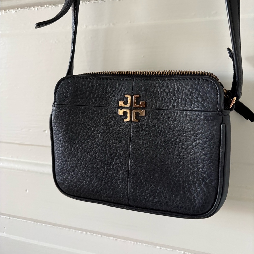 Tory Burch Black Leather Mini Crossbody Bag